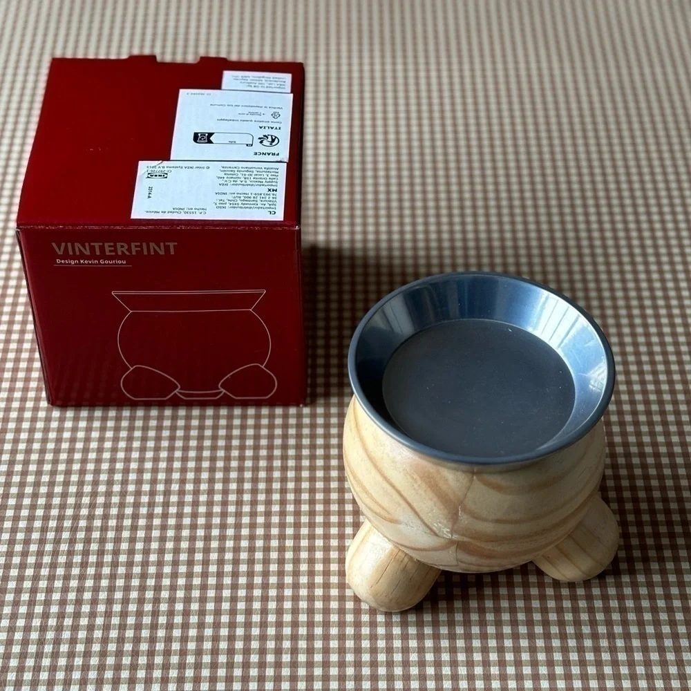 IKEA VINTERFINT wooden candle holder.‎ NEW
